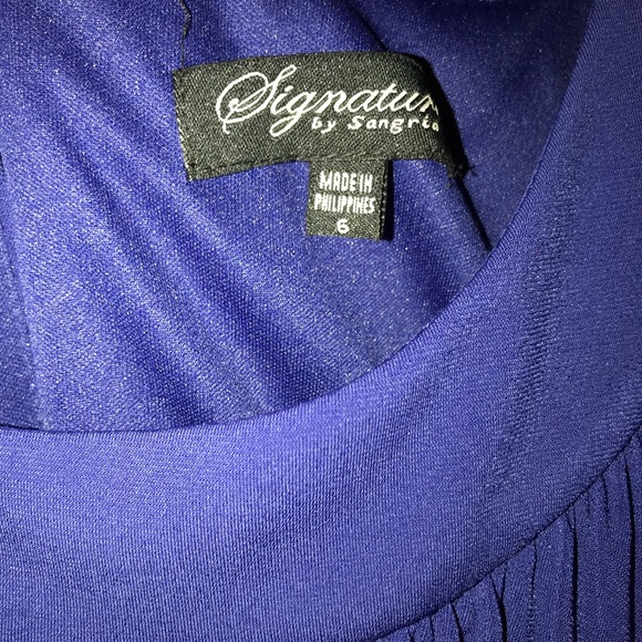 Royal blue evening gown - Picture 2 of 2